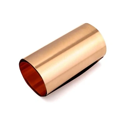 Image of QWORK® 0.1mm Copper Sheet Roll, 99.9% Pure Metal Foil x 20cm 1M (0.004&quot; 8&quot; 39.5&quot;)