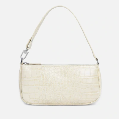 Image of BY FAR Rachel Croc Effect Leather Bag
