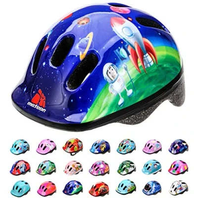 Image of meteor Helmet For Baby Kids Toddler Childrens Boys Cycle Safety Crash Small Sizes Child MTB Bike Bicycle Skateboard Scooter Hoverboard Riding Lightweight Adjustable Breathable MV62