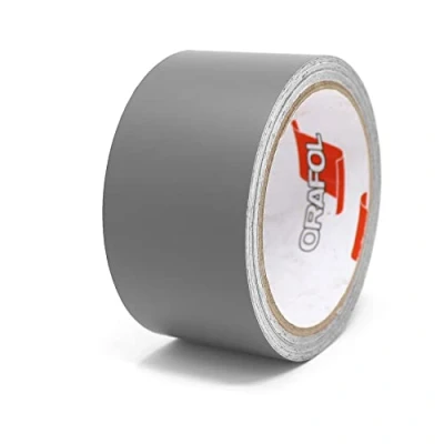 Image of Finest Folia 10 Metres Matt Decorative Strips Car Truck Motorcycle Boat Model Making Crafts DIY Side Adhesive Self (Matte Silver Grey, 50 mm Width)