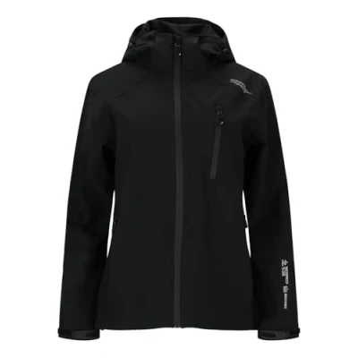 Image of WEATHER REPORT Women&#039;s Camelia rain Jacket, 1001 Black, 48 (EU)