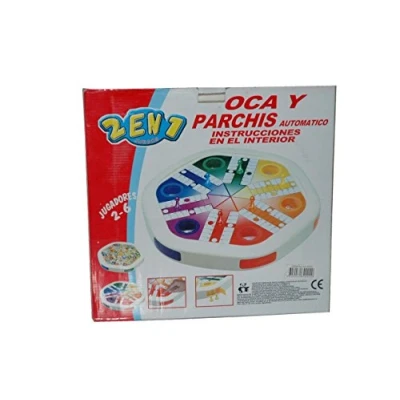 Image of Toinsa 6 Player Oca and Parchis Board Game