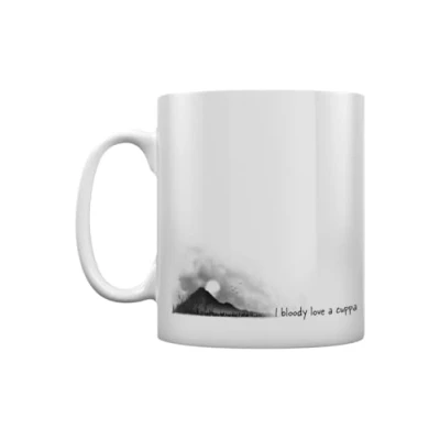 Image of Grindstore I Bloody Love A Cuppa Tea and Coffee Mug White