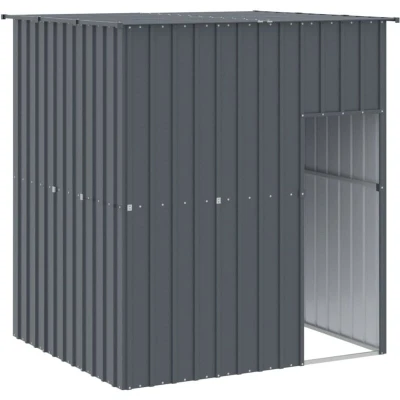 Image of vidaXL Dog House with Roof Anthracite 165x153x181 cm Galvanised Steel