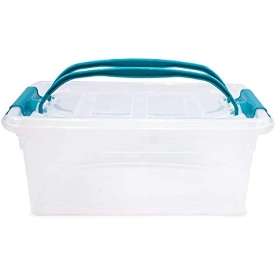 Image of Whitefurze 2 x Carry Box 5 Litre Clear S14C050T