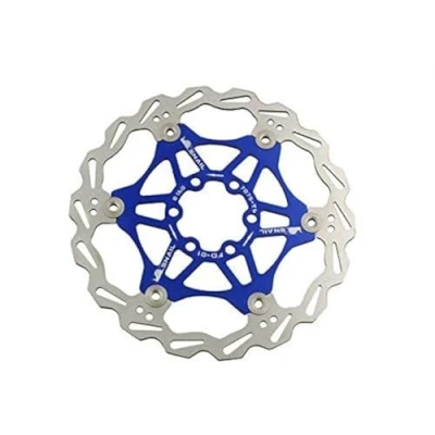 Image of Snail Bike Bicycle Disc Brake Rotor Floating MTB Rotors 160mm (Blue)
