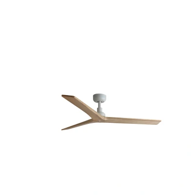 Image of Klim Medium 3 Blade Ceiling Fan Matt White, Pine Wiz Smart System