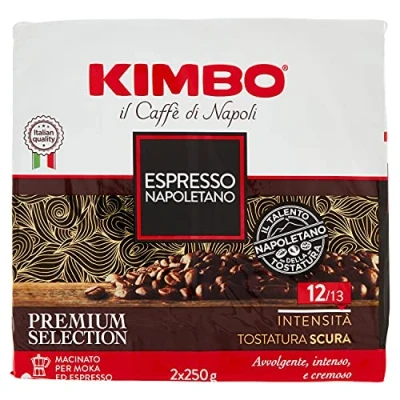 Image of Kimbo Espresso Kimbo, Napoletano Conf. 2X250 G Ground 17.63 Ounce Total Weight