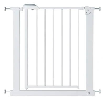 Image of Safety Stair Gate, Auto Close Pressure Fit, 75 85 cm, Double Lock System, Two Way Opening, Metal Frame