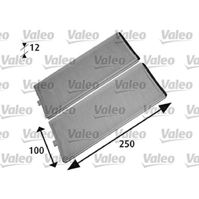 Image of 976171C000, 976171C001, 9999Z07017 Pollen Filter VALEO CLIMFILTER COMFORT 715525 Particulate 254, 254mm HYUNDAI: Getz