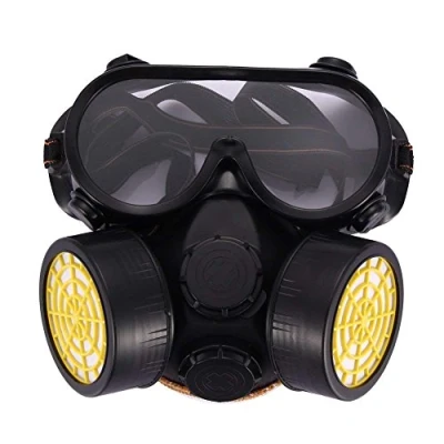 Image of SuBeriYi Anti Dust Spray Paint Industrial Chemical Gas Respirator Mask Glasses Goggles Set