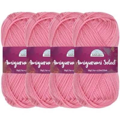 Image of Amigurumi Select 100% Acrylic Craft Yarn Skeins Crochet and Knitting Projects Fingering Weight Peony 4