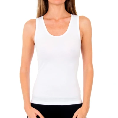 Image of Abanderado Womens Liberty Sport seamless tank top 4588 women White Spandex Size Small