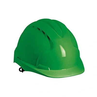 Image of JSP EVO3 HDPE Safety Helmet for Construction / Building with OneTouch Slip Ratchet Green Vented (AJF160 000 300)
