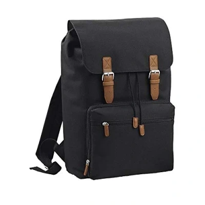 Image of BagBase BG613BLAC Vintage Laptop Backpack Black Bg613 Black, M