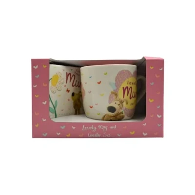 Image of Boofle Lovely Mum Mug &amp; Coaster Gift Set Mummy Love! Idea