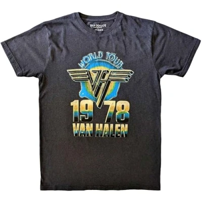 Image of Van Halen World Tour 78 T Shirt L Black
