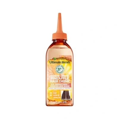Image of Garnier Instant Lamellar Water, Rinse Out, Liquid Conditioner, For Long Dull Hair, Ultimate Blends Glowing Lengths Pineapple, Hair Drink, 200ml