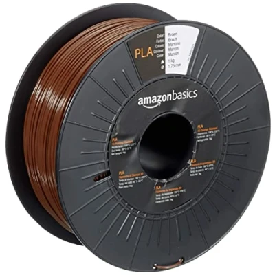 Image of Amazon Basics PLA 3D Printer Filament, 1.75 mm, Brown, 1 kg Spool