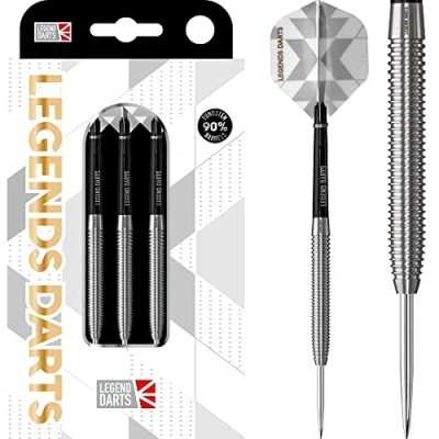 Image of Legend Darts D2878 Pro Series Multi Ringed Premium 90% Tungsten Steel Tip Dart Set 24g