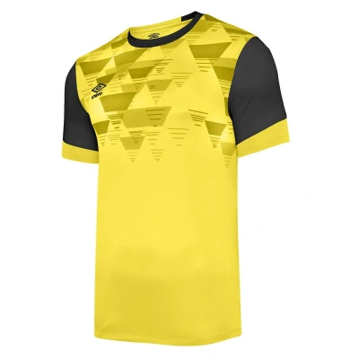 Image of Umbro Mens Vier Jersey (Blazing Yellow/Carbon) Multicolour Size Small