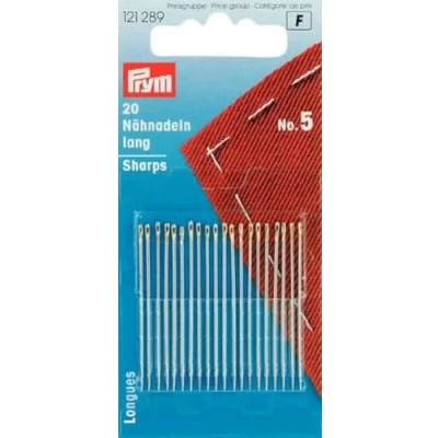 Image of Prym Sewing Needles, Alloy Steel, Silver, 40 x 0,8 mm, 20 Stück, KTE