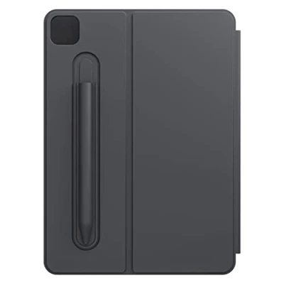 Image of Black Rock Magnetic Case Cover Fits Apple iPad Air 5th Generation 2022 10.9 Inch I Shockproof Smart Pen Holder (Black)