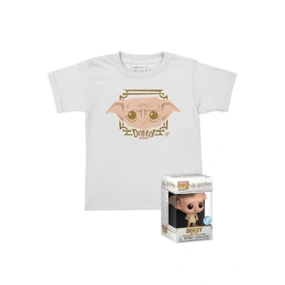 Image of Funko Pocket POP! &amp; Tee: Harry Potter Dobby for Children and Kids Small (S) T Shirt Clothes With Collectable Vinyl Minifigure Gift Idea Toys Short Sleeve Top Boys Girls