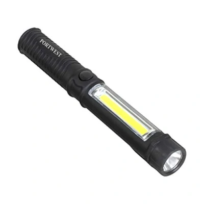 Image of Portwest Inspection Flashlight, Size: One Size, Colour: Black, PA65BKR