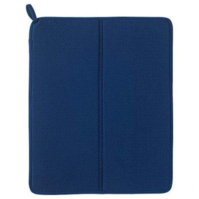 Image of IKEA 503.872.59 Dish Drying Mat, 100% Polyester, Blue
