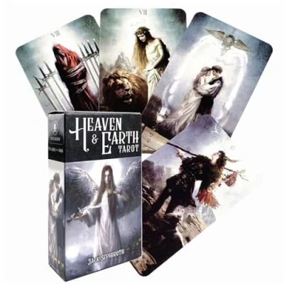 Image of 12X7cm Heaven and Earth Tarot Card, capable of predicting The future. 78 classic cards come in a copperplate paper set with instructions, suitable for beginners enthusiasts.