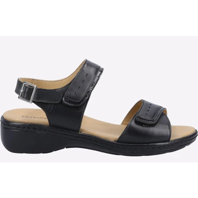 Image of Fleet &amp; Foster Linda MEMORY FOAM Sandal Womens Black Size UK 5