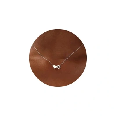Image of TINGN Initial Necklaces for Women Trendy, Tiny Silver G Heart Necklace Dainty Girls Personalized Monogram Name Jewelry