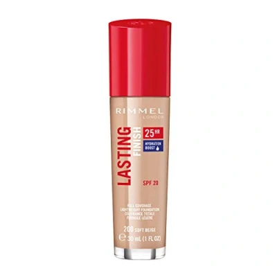 Image of Old Product &amp; Packaging Rimmel Lasting Finish 25 Hour Foundation Soft Beige