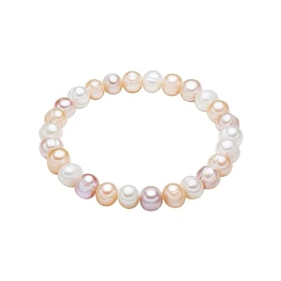 Image of Valero pearls Ladies Bracelet with Freshwater cultured white apricot lilac 00446660