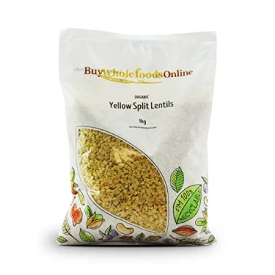 Image of Organic Yellow Split Lentils 1kg (BWFO)