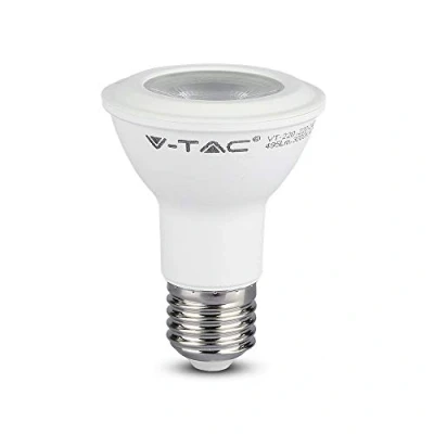 Image of V TAC 7W (65W) Energy Saving PAR20 Light Bulb with Samsung LED E27 ES (Edison Screw), 6400K White Non Dimmable [Energy Class A+]