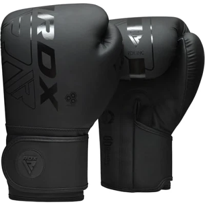 Image of RDX Boxing Gloves, Pro Training Sparring, Maya Hide Leather, Muay Thai MMA Kickboxing, Men Women Adult, Heavy Punching Bag Focus Mitts Pads Workout, Ventilated Palm, Multi Layered, 8 10 12 14 16 18 Oz