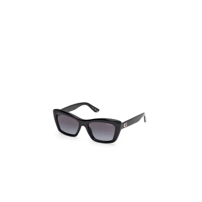 Image of Guess Woman GU00195 01B Sunglasses Injected Black Smoke Squared Normal