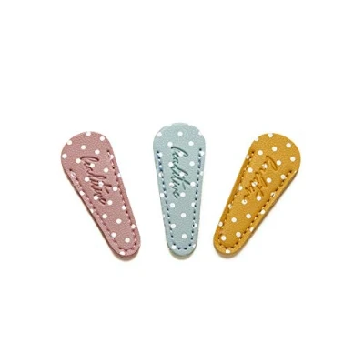 Image of Beaditive Embroidery Scissors Sheath (3 Piece Set) Pastel Red, Green, Yellow Polka Dot