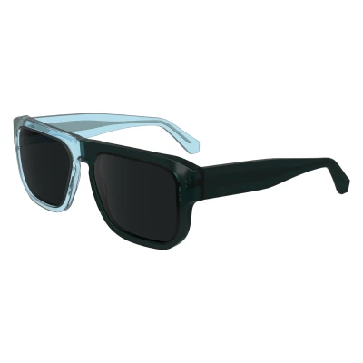 Image of Sunglasses Calvin klein Ckj24607s col. 405 Uomo Squadrata Blu