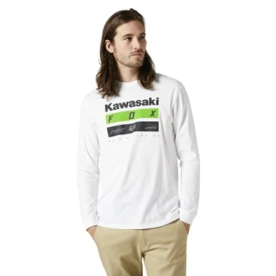 Image of Fox RacingKAWI STRIPES LS PREM TEE [OPT WHT]