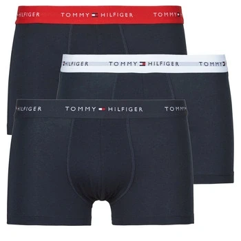 Image of Tommy Hilfiger Trunk 3 PACK Pants, Men&#039;s, Size: XXL, Primary red/white/desert sky
