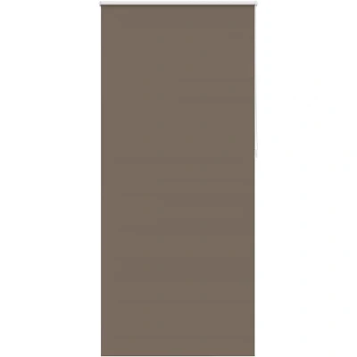 Image of vidaXL Blackout Roller Blinds, Coffee Coloured with Silver Thermal Coating, 80x230 cm, Easy Installation, Adjustable Blinds for Bedrooms and Offices, Insulation