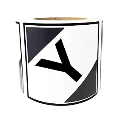 Image of Limited Quantity Y D.O.T. Labels , 2 x inch Square ORM D Transport Adhesive Shipping Stickers 500/Roll