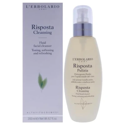 Image of LErbolario Risposta Fluid Facial Cleanser, 200 ml Cleanser Low Foam Gel Removes Makeup Moisturizing and Nourishing Cruelty Free