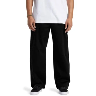 Image of DC Shoes Worker Baggy Chinos, Men&#039;s, Size: 31x32, Kvj black