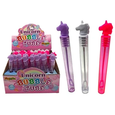 Image of Playwrite Unicorn Party Bubble Tubs 3 assorted colours, 11cm x 12