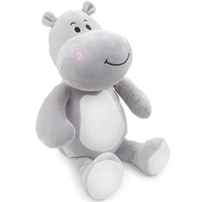 Image of abeec Supersoft Hippo Teddy Bear Soft Toys For Babies Plush Stuffed Animal Gifts Girls Boys Baby Newborn