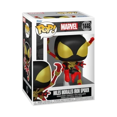 Image of Funko Pop! Marvel: SP Comics Miles Morales Iron Spider IS 1/6 Odds for Rare Chase Variant Marvel Collectable Vinyl Figure Gift Idea Official Merchandise Toys Kids &amp; Adults